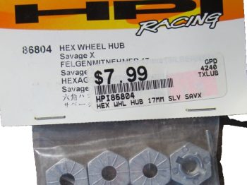 HPI 105629 - HEX WHEEL HUB 12MM (4PCS) SAVAGE XS
